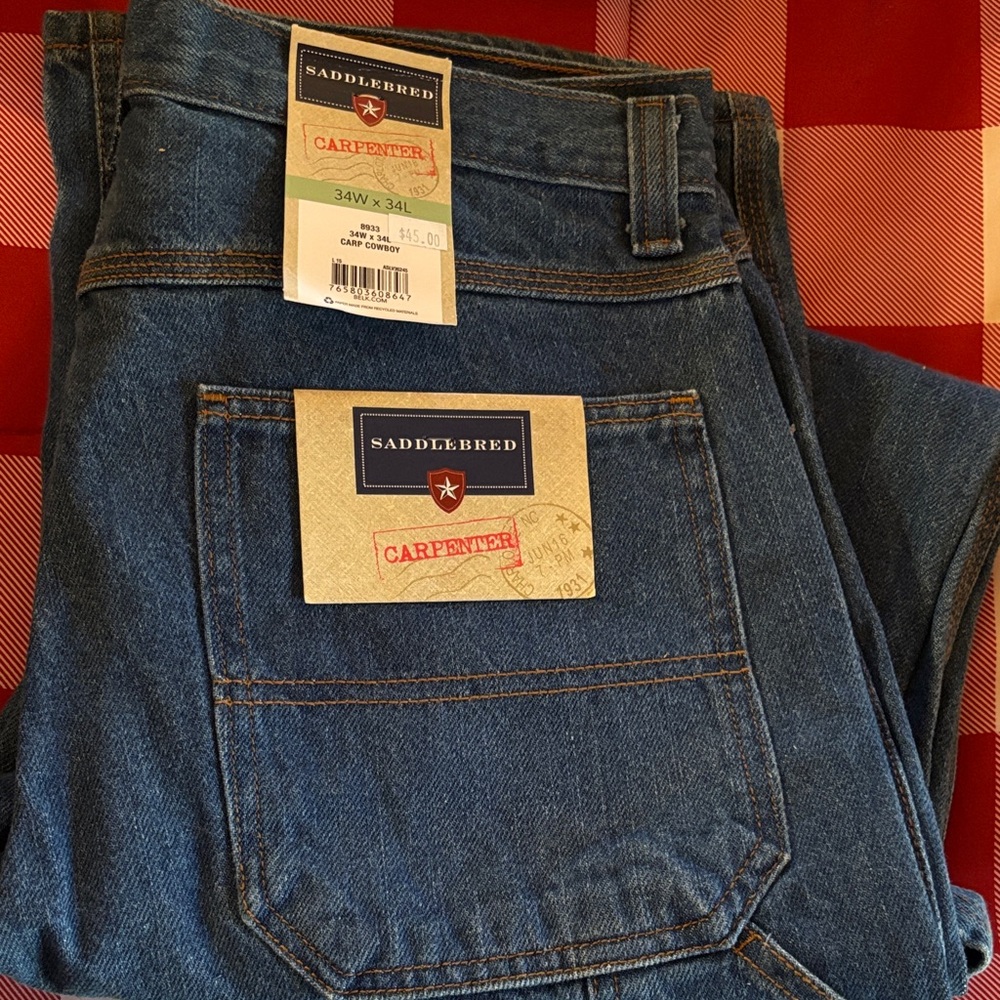 Saddlebred Men's Relaxed Fit Denim Jeans